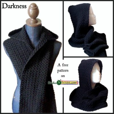 Darkness - A free pattern on StitchesNScraps.com