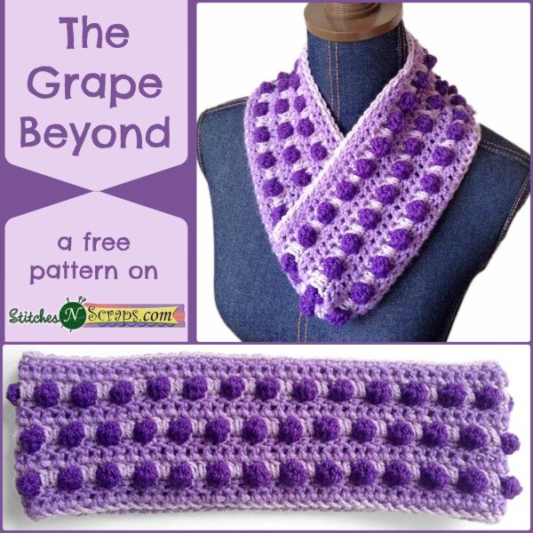The Grape Beyond - A free pattern on StitchesNScraps.com