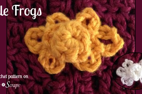 Little Frogs crochet pattern - Large worsted weight frog and tiny thread frog