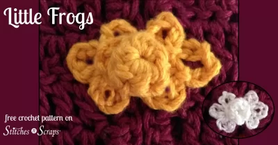 Little Frogs crochet pattern - Large worsted weight frog and tiny thread frog