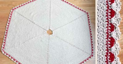 Textured Tree Skirt - StitchesNScraps.com