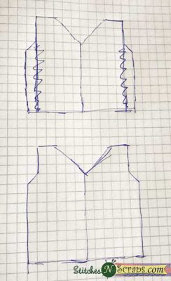 First sketch - How a Pattern Happens - StitchesNScraps.com