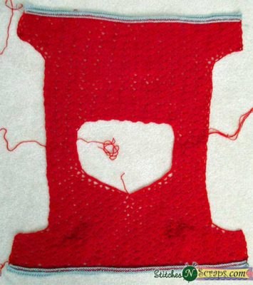 Front and Back- Maraschino - a free crochet pattern on StitchesNScraps.com 