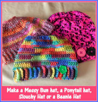 Pinky Crossover Slouch Hat by Posh Pooch Designs
