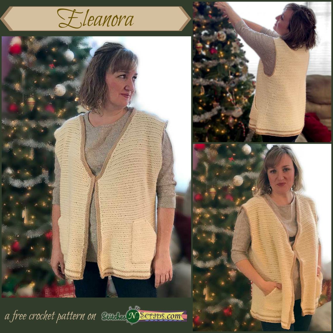 Eleanora - a free crochet pattern on StitchesNScraps.com