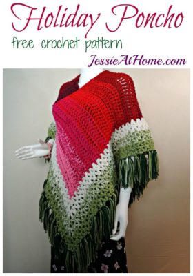 Holiday Poncho by Jessie At Home