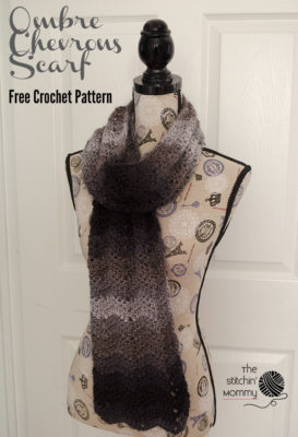 Ombre Chevrons Scarf by The Stitchin' Mommy