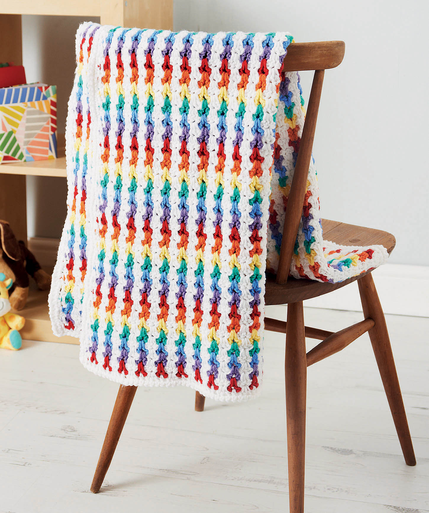 Bold Baby Crochet - Climbing Colors Blanket - Book Review on StitchesNScraps.com