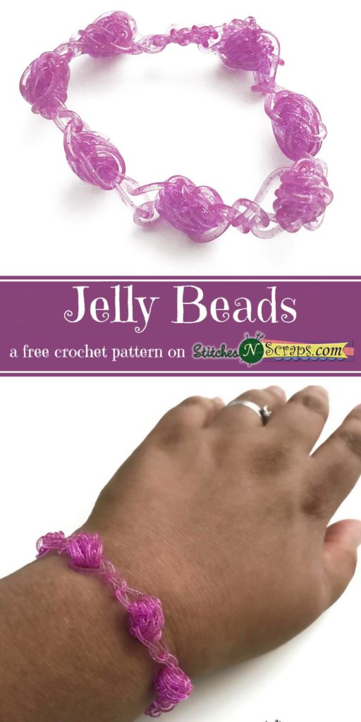 Jelly Beads - a free crochet pattern on StitchesNScraps.com