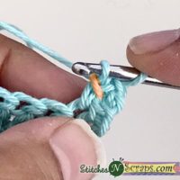 draw up loop in middle bar - Linked dc tutorial on StitchesNScraps