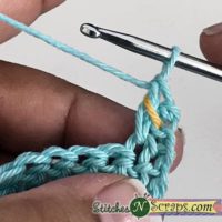 second stitch - Linked dc tutorial on StitchesNScraps