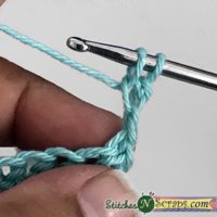 pull up loop in 2nd ch - Linked dc tutorial on StitchesNScraps