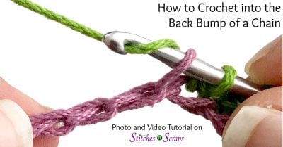 How to Crochet into the Back Bump of a Chain