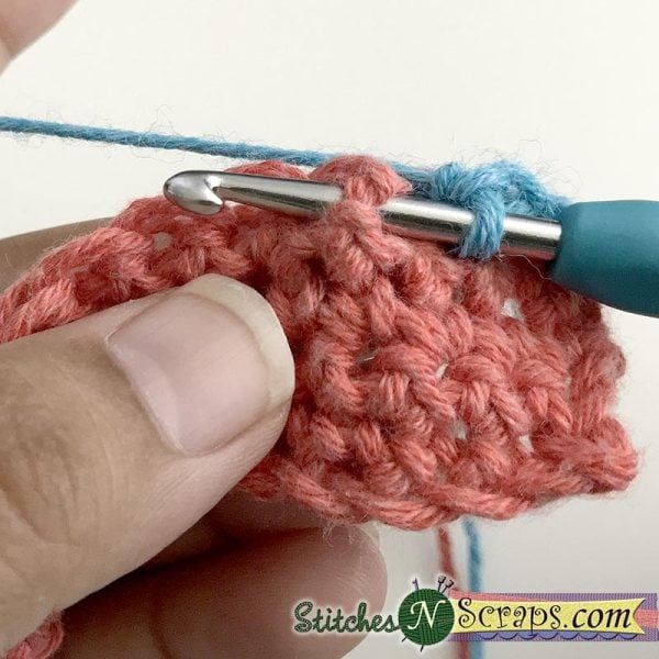 front post single crochet - StitchesNScraps.com