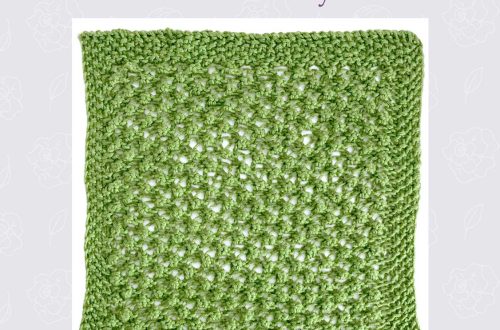Trinity Stitch washcloth - StitchesNScraps.com
