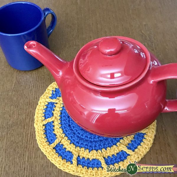 Reinventing the Wheel - A free crochet pattern on StitchesNScraps.com