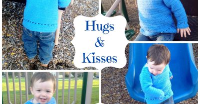 Hugs & Kisses pullover - a free crochet pattern on StitchesNScraps.com