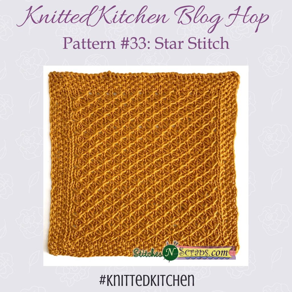 Star Stitch washcloth - StitchesNScraps.com