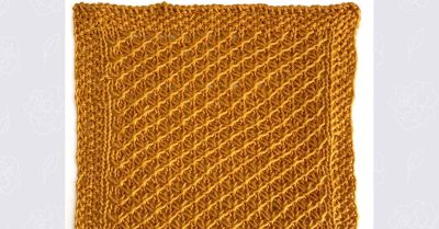 Star Stitch washcloth - StitchesNScraps.com