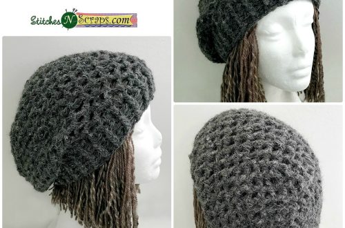Bucktown Slouch - a free crochet pattern on StitchesNScraps.com