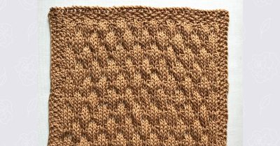 Bubble Stitch - Knitted Kitchen #41 - StitchesNScraps.com