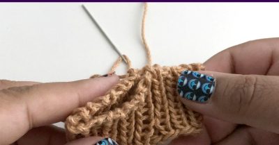 Tubular Bind Off tutorial on StitchesNScraps.com