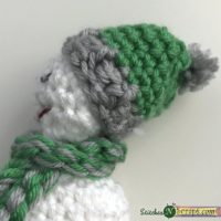 hat placement - Sleepy Snowman pattern on StitchesNScraps.com