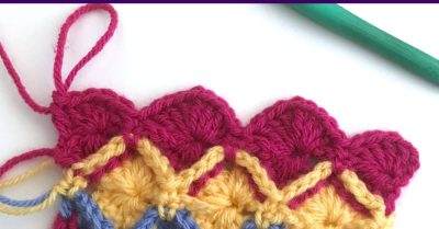 Bavarian Stitch in Rows - Crochet Tutorial on Stitches N Scraps