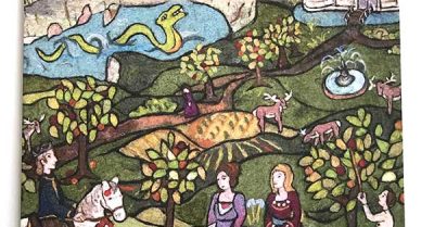 Needle Felted Tapestries - Book Review on StitchesnScraps.com