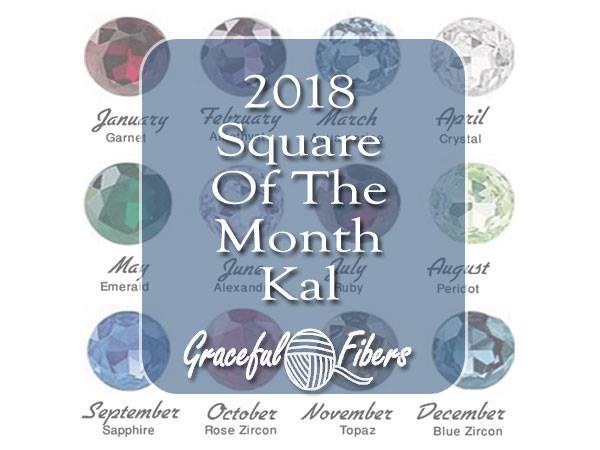 Most clicked in Scrappy Stitchers #38 - 2018 Square of the Month KAL from Graceful Fibers