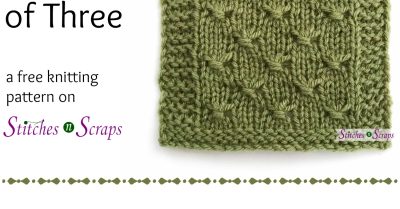 Bohemian Wraps of Three - a free knitting pattern on StitchesNScraps.com