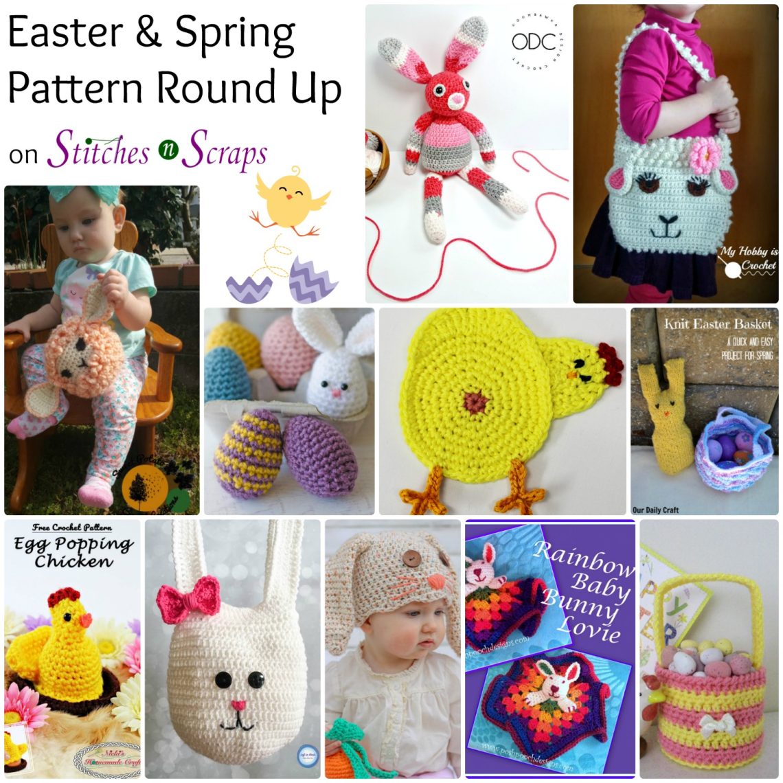 Easter & Spring Pattern Round Up on Stitches n Scraps
