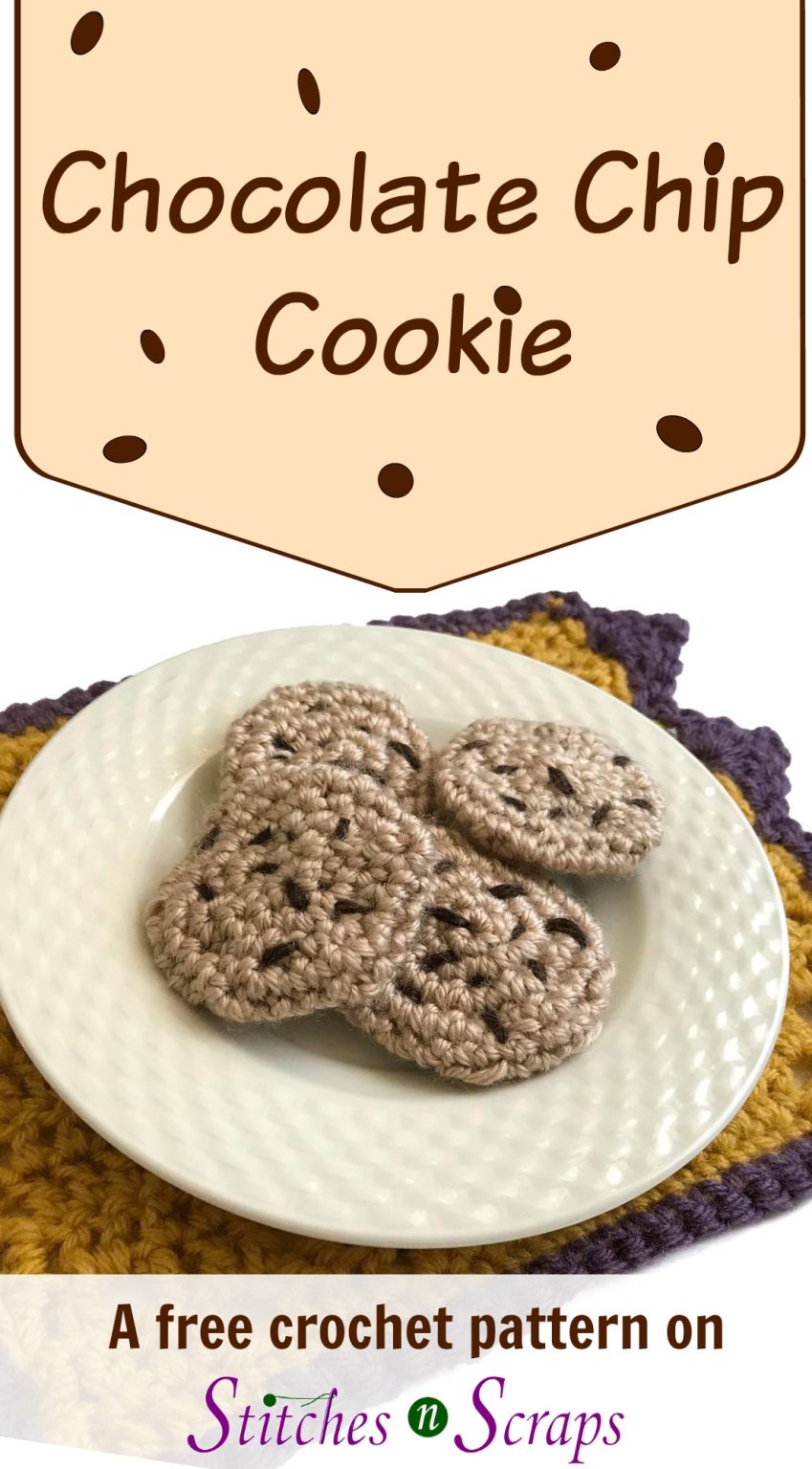 Free Pattern - Chocolate Chip Cookie - Stitches n Scraps