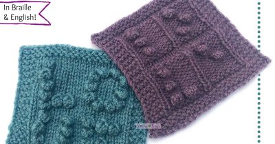 Message in a Bobble - a free knitting pattern on StitchesnScraps.com