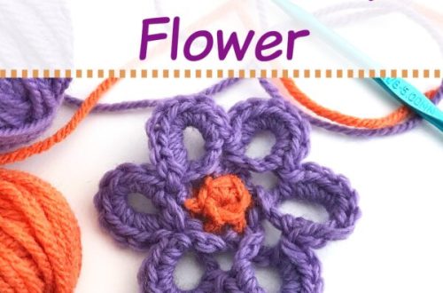 Twisted Loop Flower - A free crochet pattern on Stitches n Scraps
