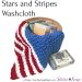 Stars & Stripes washcloth - a free crochet pattern on Stitches n Scraps