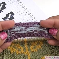 Normal floats - Fair Isle locked down - free tutorial on Stitches n Scraps.com