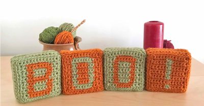 Boo Blocks - a free crochet pattern on Stitches n Scraps