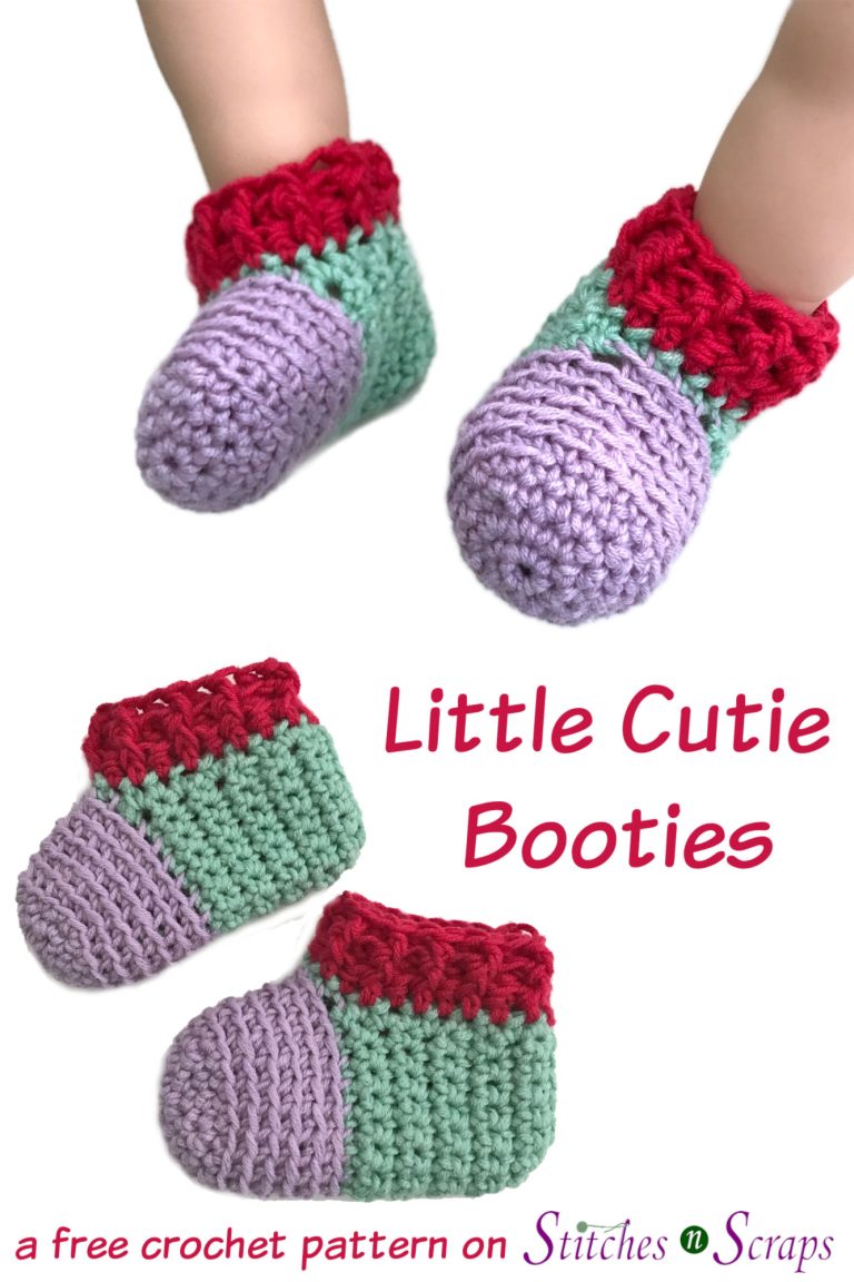 Free Pattern - Little Cutie Booties - Stitches n Scraps