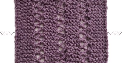 Ease on Down the Rows - A free knitting pattern on Stitches n Scraps