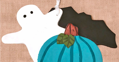 Teal Pumpkin decoration - Stitches n Scraps