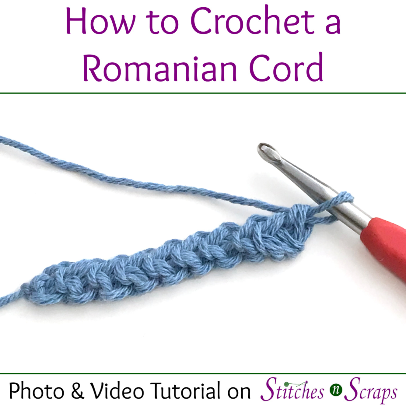 rochet Romanian Cord Tutorial on Stitches n Scraps