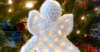 Angel Ornament - a free crochet pattern on Stitches n Scraps