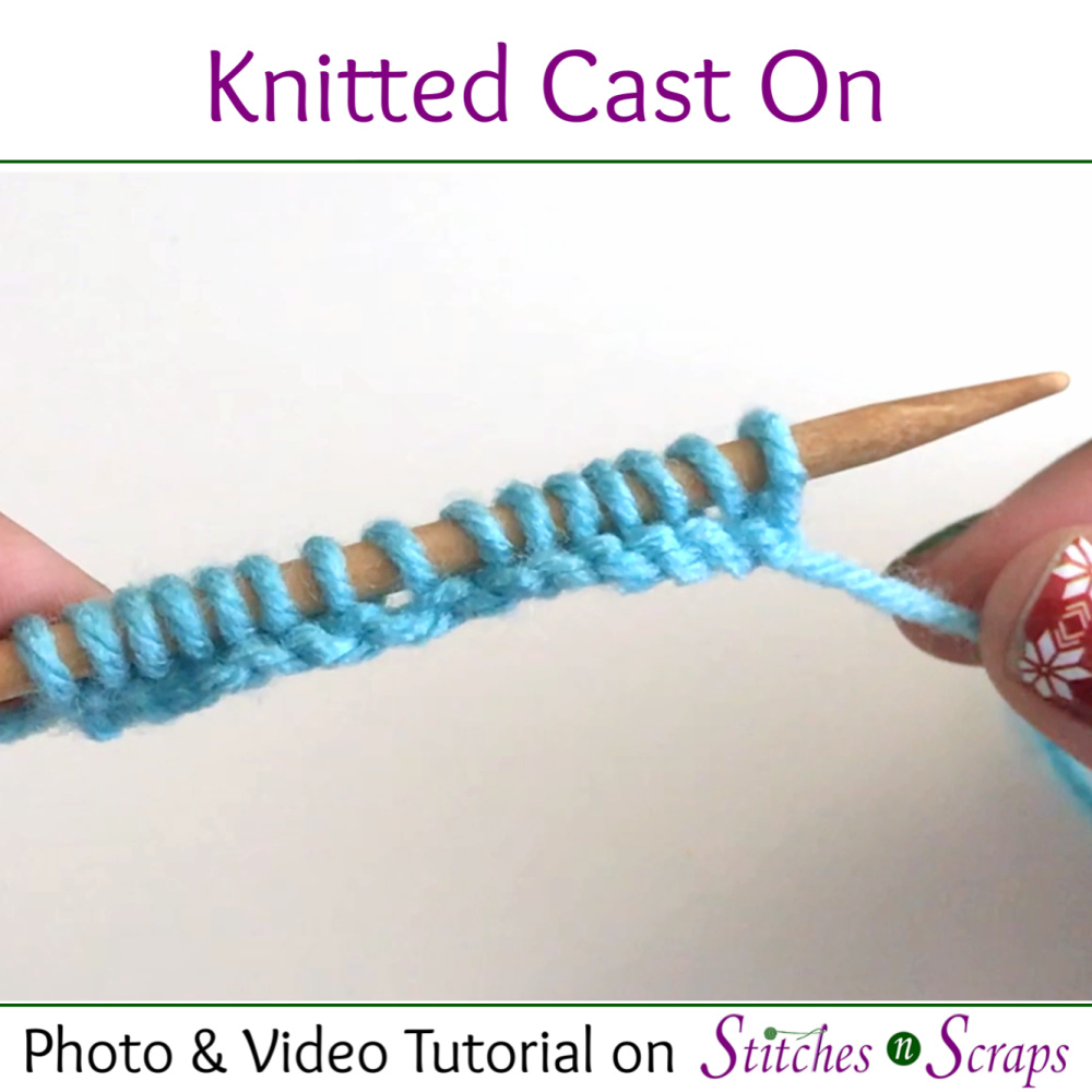 Knitted Cast On Tutorial on Stitches n Scraps