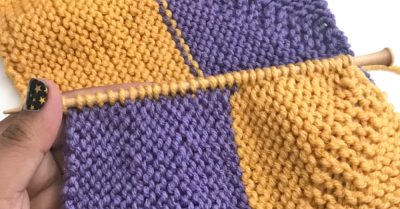 Pick up and Knit tutorial on StitchesnScraps.com