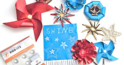 Rinea & Ribbits 4th of July Display on Stitches n Scraps