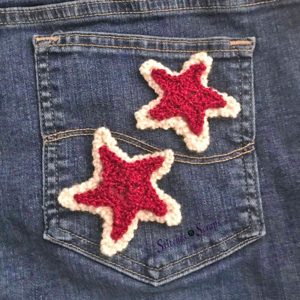 Star Applique - a free crochet pattern on Stitches n Scraps