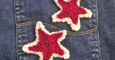 Star Applique - a free crochet pattern on Stitches n Scraps