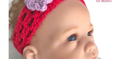 Sweet & Simple Headband - a free crochet pattern on Stitches n Scraps