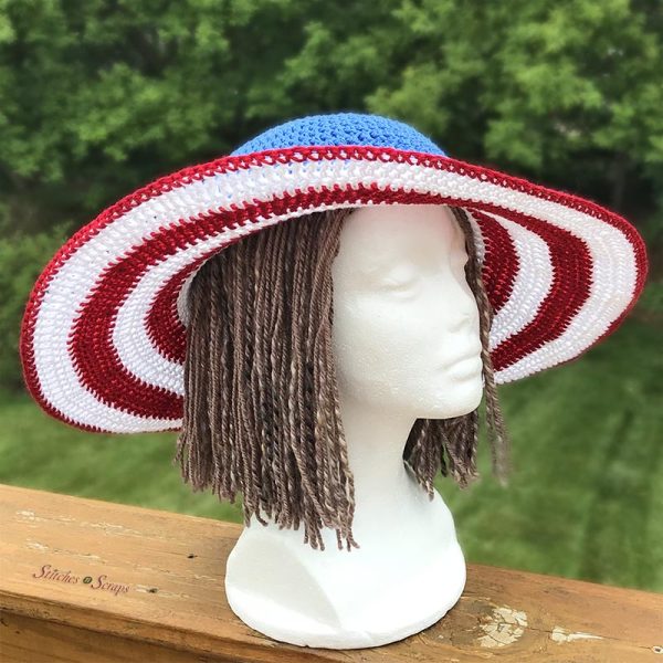 Summer Glory sun hat on Stitches n Scraps